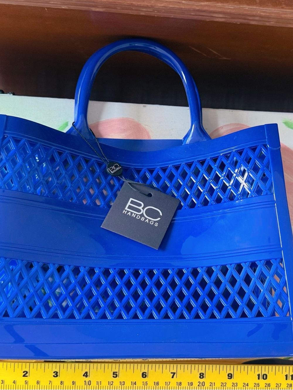 Blue Jelly Tote Bag - Bold Royal Blue